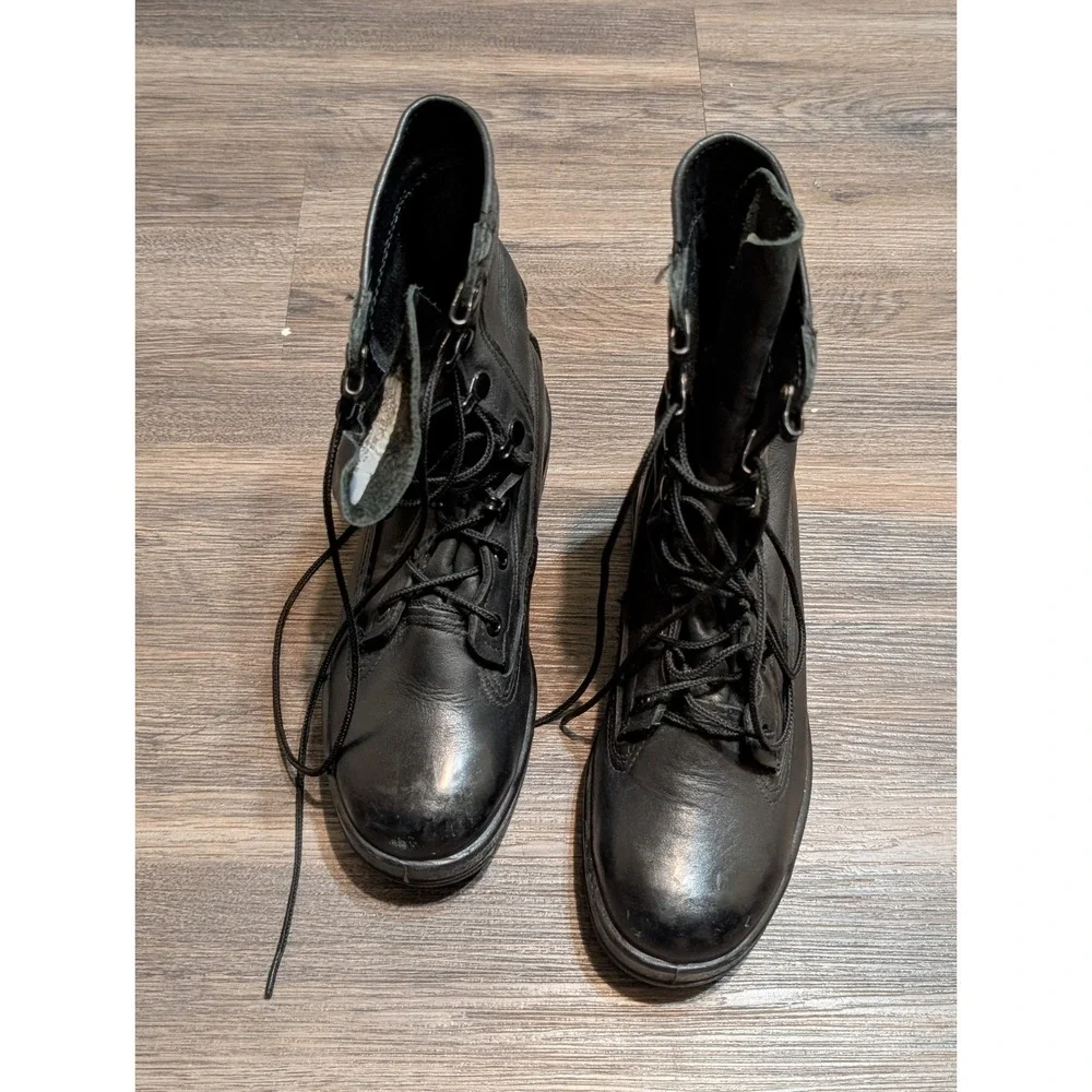 BELLEVILLE‎ F360ST Black Leather Military Combat Boots Size 7.0 W
